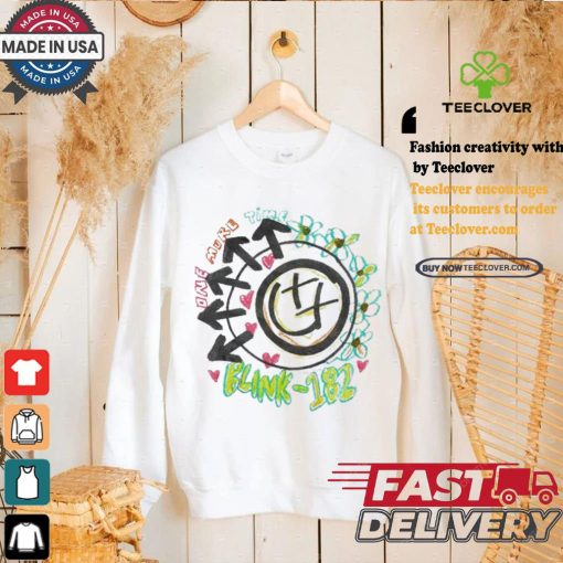 Official Official Blink 182 One More Time Smiley Sketch Shirt