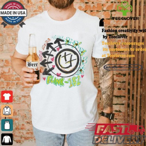 Official Official Blink 182 One More Time Smiley Sketch Shirt
