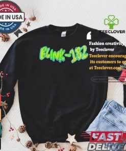Official Official Blink 182 One More Time Smiley Sketch Tour Text Shirt
