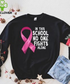 Official Official Breast Cancer Awareness In this School Nobody Fights Alone T Shirt Hoodie, Sweat