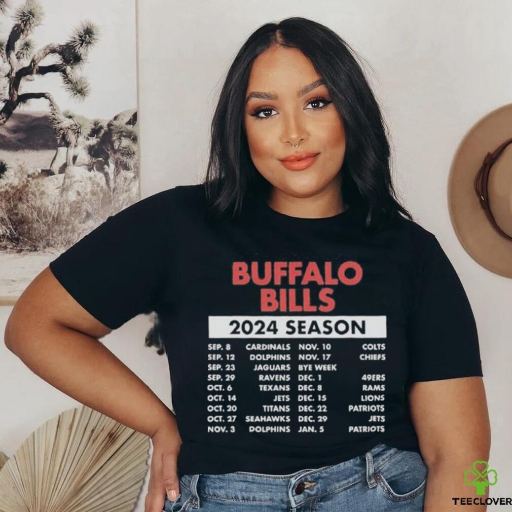 Official Official Buffalo Bills Schedule 2024 Season Shirt Official Official Buffalo Bills Schedule 2024 Season Shirt