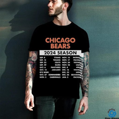 Official Official Chicago Bears Schedule 2024 Season Shirt