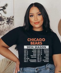 Official Official Chicago Bears Schedule 2024 Season Shirt