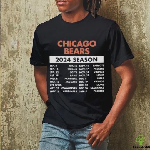 Official Official Chicago Bears Schedule 2024 Season Shirt