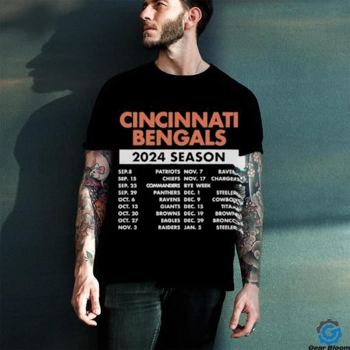 Official Official Cincinnati Bengals Schedule 2024 Season Shirt