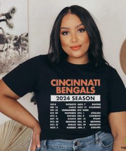 Official Official Cincinnati Bengals Schedule 2024 Season Shirt