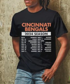 Official Official Cincinnati Bengals Schedule 2024 Season Shirt
