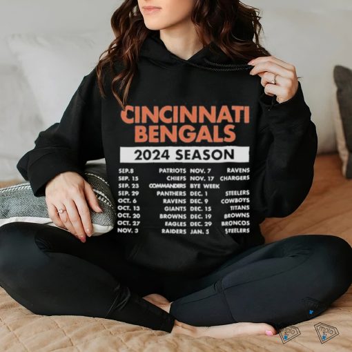 Official Official Cincinnati Bengals Schedule 2024 Season Shirt