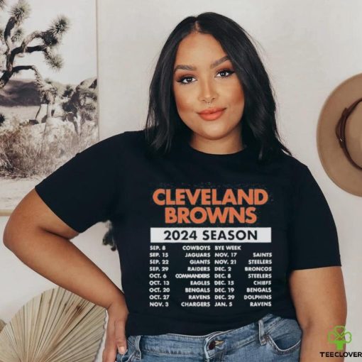 Official Official Cleveland Browns Schedule 2024 Season Shirt
