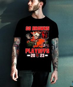 Official Official Cleveland Football Go Browns Skull Mascot Playoffs 2023 Shirt