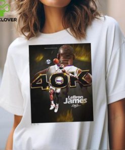 Official Official Congratulations LeBron James Reach 40K Career Points Los Angeles Lakers Classic T Shirt