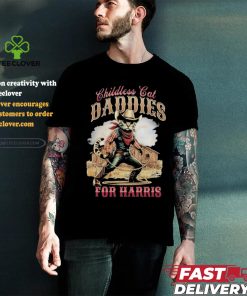 Official Official Cowboy Childless Cat Daddies For Harris Walz Shirt