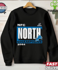 Official Detroit Lions 2024 NFC North Division Champions T Shirt
