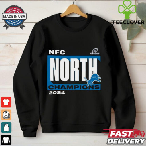 Official Detroit Lions 2024 NFC North Division Champions T Shirt