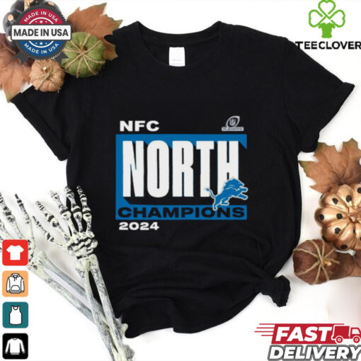 Official Detroit Lions 2024 NFC North Division Champions T Shirt