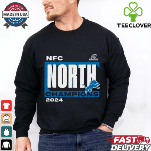 Official Detroit Lions 2024 NFC North Division Champions T Shirt