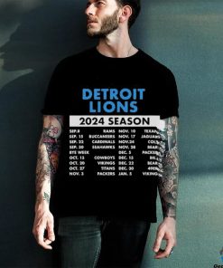 Official Official Detroit Lions Schedule 2024 Season Shirt