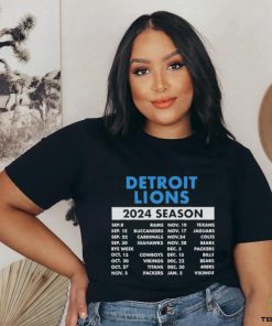 Official Official Detroit Lions Schedule 2024 Season Shirt