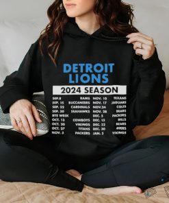 Official Official Detroit Lions Schedule 2024 Season Shirt