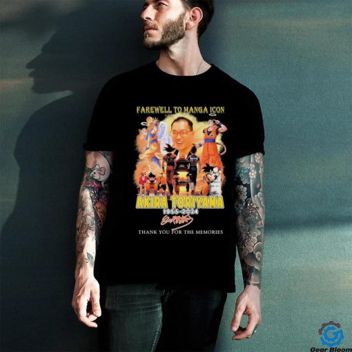 Official Official Farewell To Manga Icon Akira Toriyama 1955 2024 Thank You For The Memories Shirt