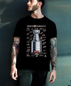 Official Official Florida Panthers 2024 Stanley Cup Champions Signature Roster T Shirt