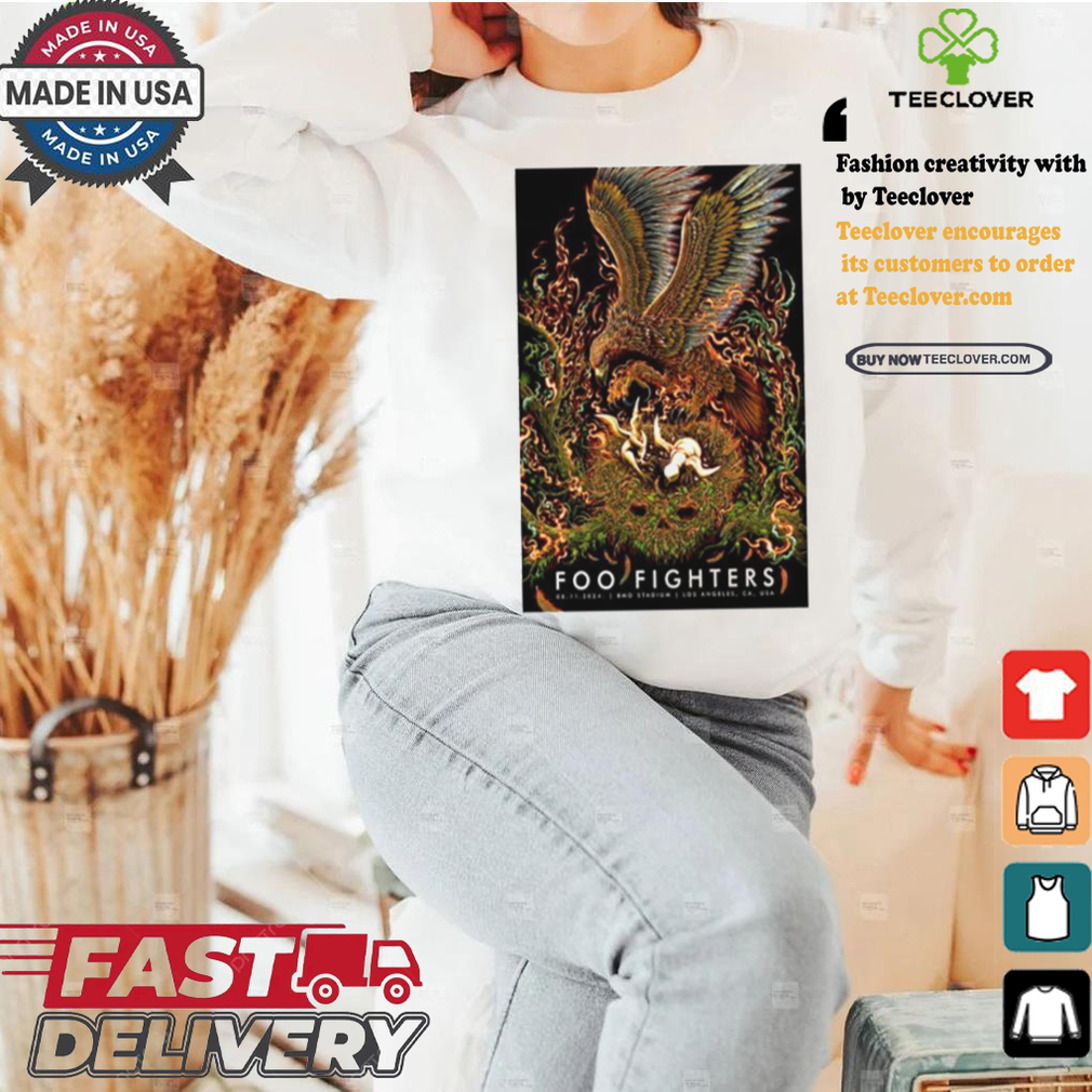 Official Official Foo Fighters August 11 2024 BMO Stadium In Los Angeles CA Poster Shirt Official Official Foo Fighters August 11 2024 BMO Stadium In Los Angeles CA Poster Shirt