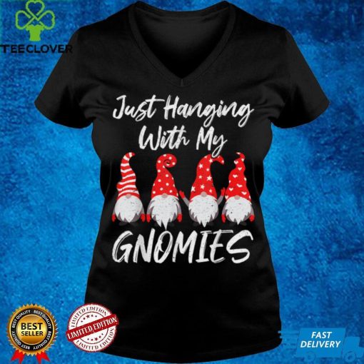Official Official Gnome Christmas Shirt Just Hanging With My Gnomies Pajama T Shirt