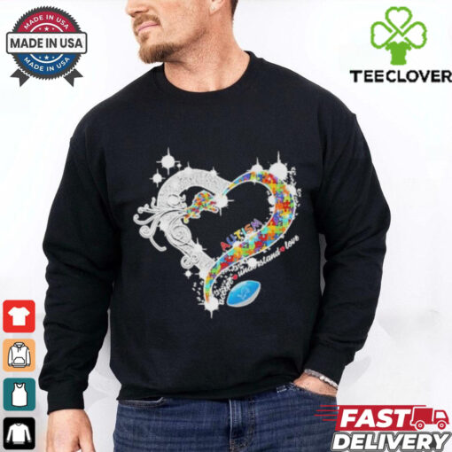 Official Official Heart Autism Accept Understand Love Detroit Lions Shirt