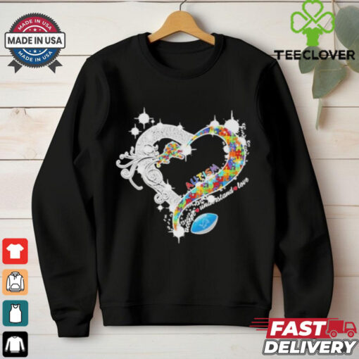 Official Official Heart Autism Accept Understand Love Detroit Lions Shirt