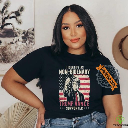 Official Official I Identify As Non Bidenary Trump Vance 2024 Supporter Shirt