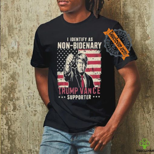 Official Official I Identify As Non Bidenary Trump Vance 2024 Supporter Shirt
