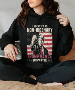Official Official I Identify As Non Bidenary Trump Vance 2024 Supporter Shirt