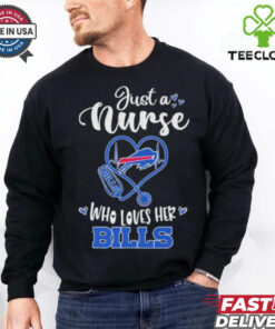 Official Official Just A Nurse Who Loves Her Buffalo Bills Shirt