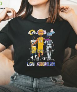 Official Official Los Angeles Sports Teams Marshall Faulk Kobe Bryant And Sandy Koufax Signatures Shirt