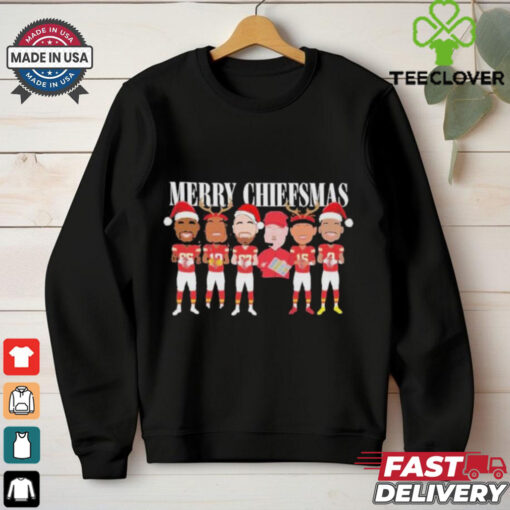 Official Official Merry Christmas Kansas City Chiefs Santa Reindeer Chibi Shirt