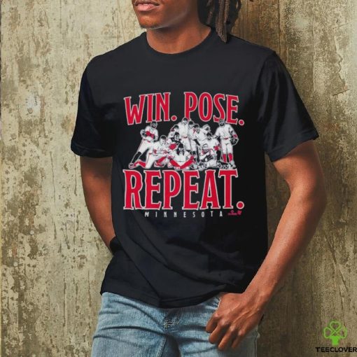 Official Official Minnesota Baseball Win Pose Repeat Shirt