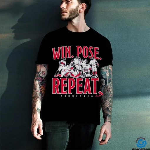 Official Official Minnesota Baseball Win Pose Repeat Shirt