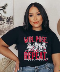 Official Official Minnesota Baseball Win Pose Repeat Shirt