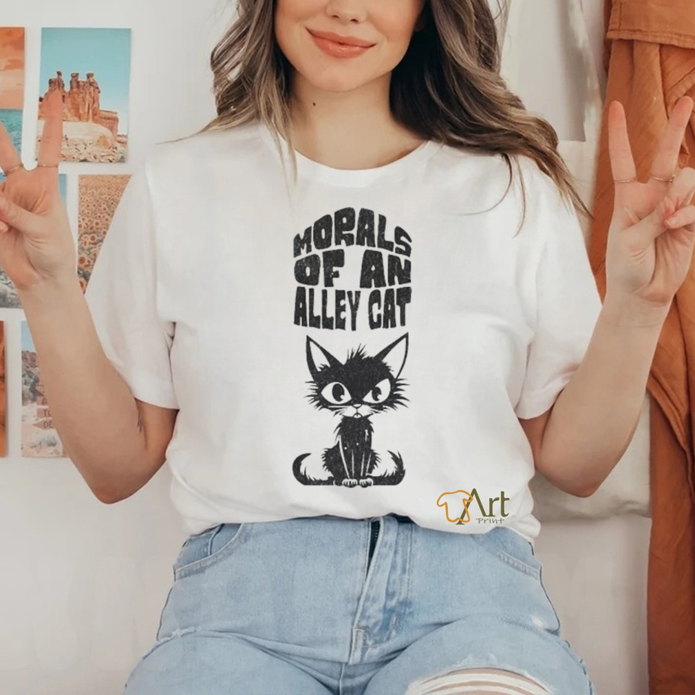 Official Official Morals of an Alley Cat Black T Shirt Official Official Morals of an Alley Cat Black T Shirt