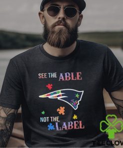 Official Official New England Patriots Autism Awareness See The Able Not The Label Shirt