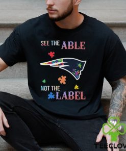 Official Official New England Patriots Autism Awareness See The Able Not The Label Shirt