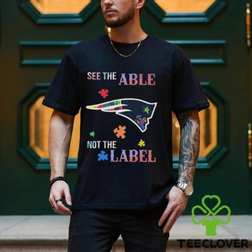 Official Official New England Patriots Autism Awareness See The Able Not The Label Shirt