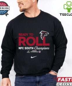 Official Nike Ready to Roll Atlanta Football T-Shirt with a dynamic design showcasing the team's spirit, perfect for Atlanta Falcons fans ready to support their team in style.