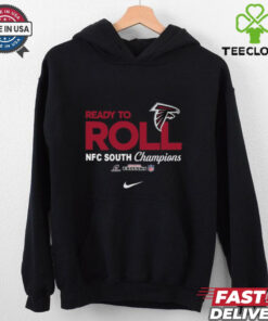 Official Nike Ready to Roll Atlanta Football T-Shirt with a dynamic design showcasing the team's spirit, perfect for Atlanta Falcons fans ready to support their team in style.
