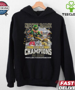 Official Official Notre Dame Irish Fighting Sugar Bowl Champions Go Irish Jan 2 2025 Mascot Shirt