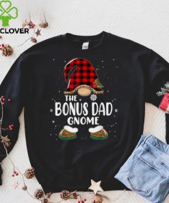 Official Official Official Bonus Dad Gnome Buffalo Plaid Matching Family Christmas Sweater Shirt
