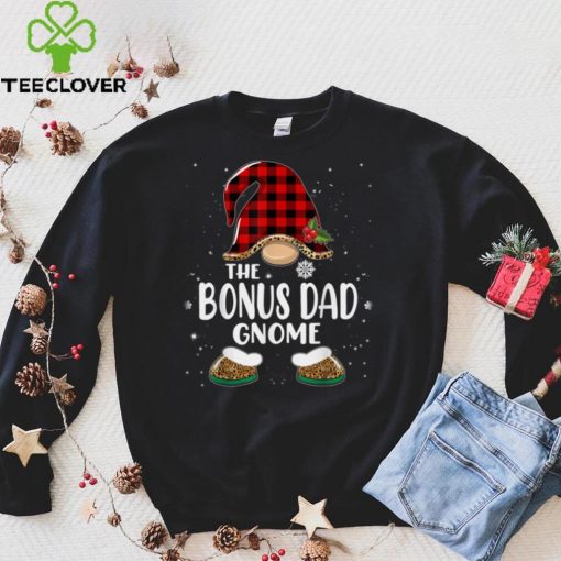 Official Official Official Bonus Dad Gnome Buffalo Plaid Matching Family Christmas Sweater Shirt