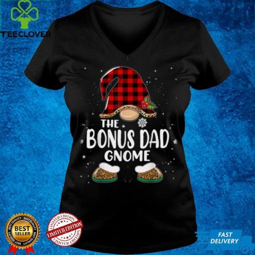 Official Official Official Bonus Dad Gnome Buffalo Plaid Matching Family Christmas Sweater Shirt