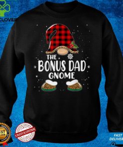 Official Official Official Bonus Dad Gnome Buffalo Plaid Matching Family Christmas Sweater Shirt