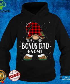 Official Official Official Bonus Dad Gnome Buffalo Plaid Matching Family Christmas Sweater Shirt